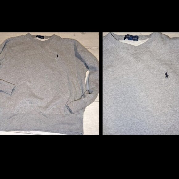 Polo Ralph Lauren Other - Vintage Polo Ralph Lauren Gray Sweatshirt Streetwear Unisex Adults Size L
